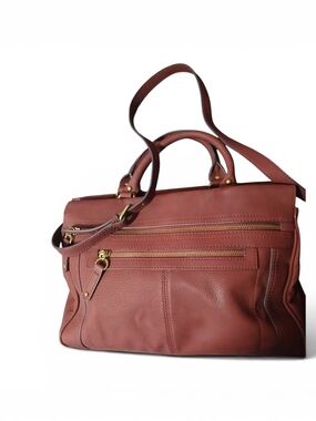Merona Maroon Leather Shoulder Bag